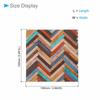 CoCud Dollhouse Flooring, 3.94" Square, PU Self-Adhesive Wood Grain Flooring for Miniature Dollhouses, Peel and Stick (Colorful) - (Use: Dollhouse