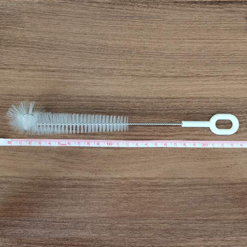 Stainless Steel Cleaning Brush for Straws, Bottles, and Cups with Spiral Bristles