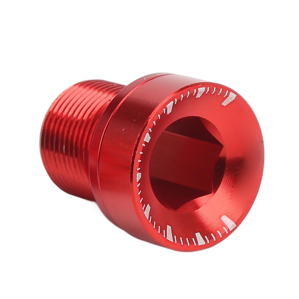 2Pcs Bike Crank Screw Spline Centre Shaft Aluminium Alloy High Strength Anticorrosion Sturdy   Bike Crank Cover