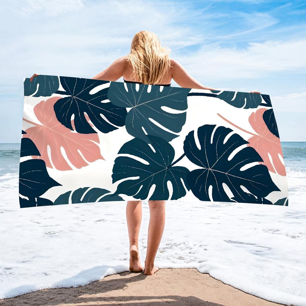 Cute Cartoon Cow Print Beach Towel Black and White Animal Polyester Quick Dry Bath Towel Summer Pool Swim Kids Girls Sand Free