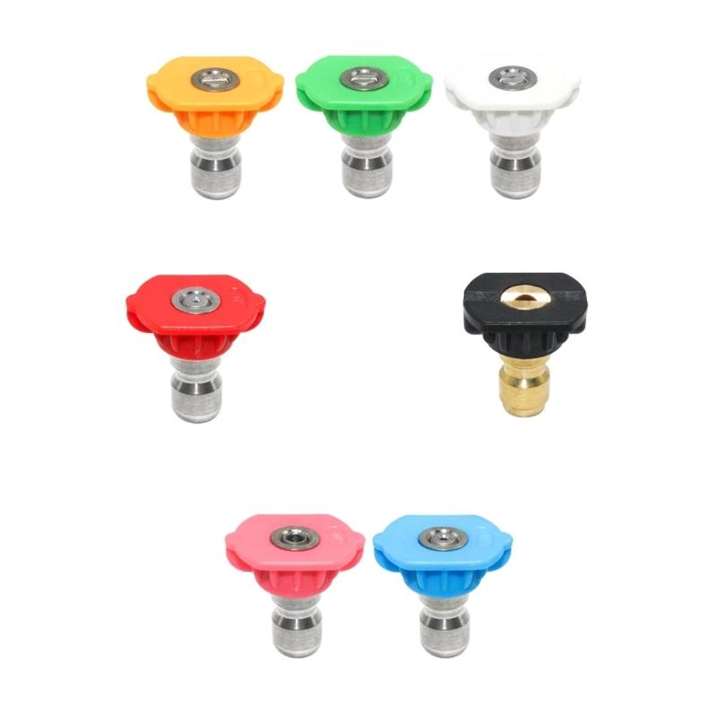 Schneller Anschluss einer rotierenden Düse für Hochdruckreiniger mit 4000 Psi, 7 Spitzen, mehrere Grad, Drehfunktion