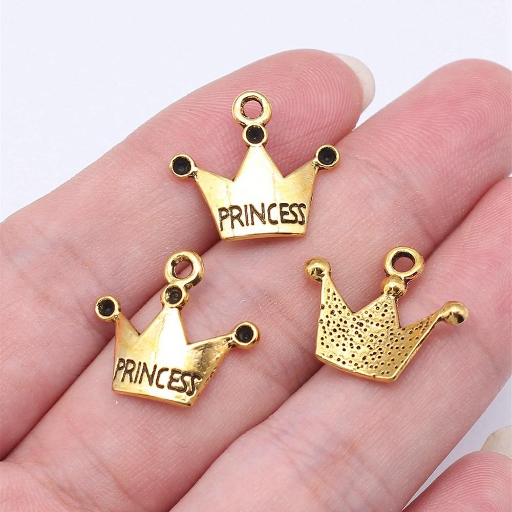 Charms Crown Pendants Minimalist Jewelry Components QC035