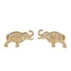 Retro fashion creative Thai style elephant striped earrings high-end stud earrings simple and versatile earrings