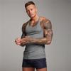 Muscleguys Einfache Laufwesten Sommer Schnelltrocknend Gestrickte Tanktops Fitnessstudio Fitness Ärmellos Streifen Enganliegende Hemden Herren Bodybuilding Kleidung