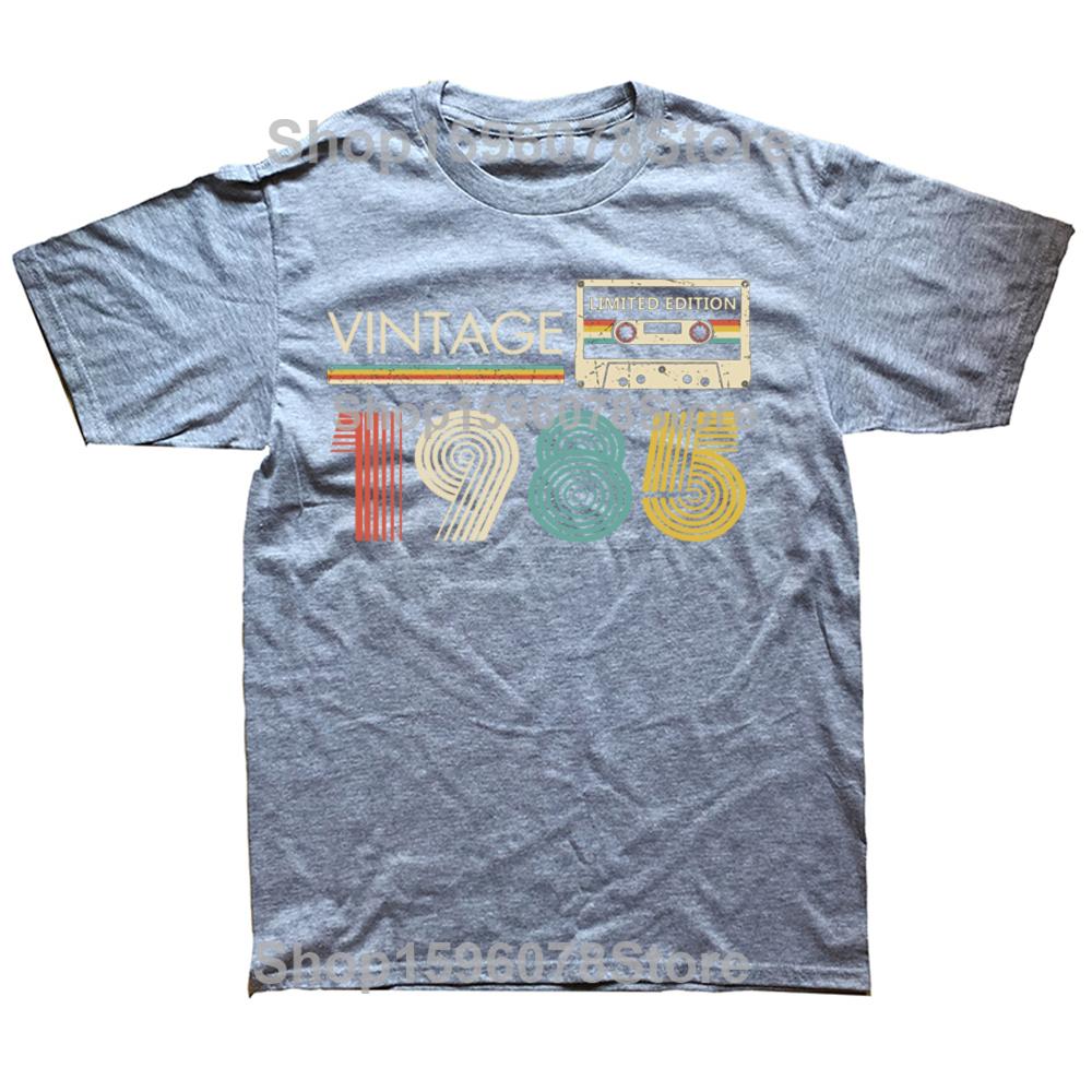 Vintage 1985 Limited Edition Cassette TShirt Mens Fashion Born in 1985 80s Tee Husband Daddy Gift Retro 40th Birthday Gifts