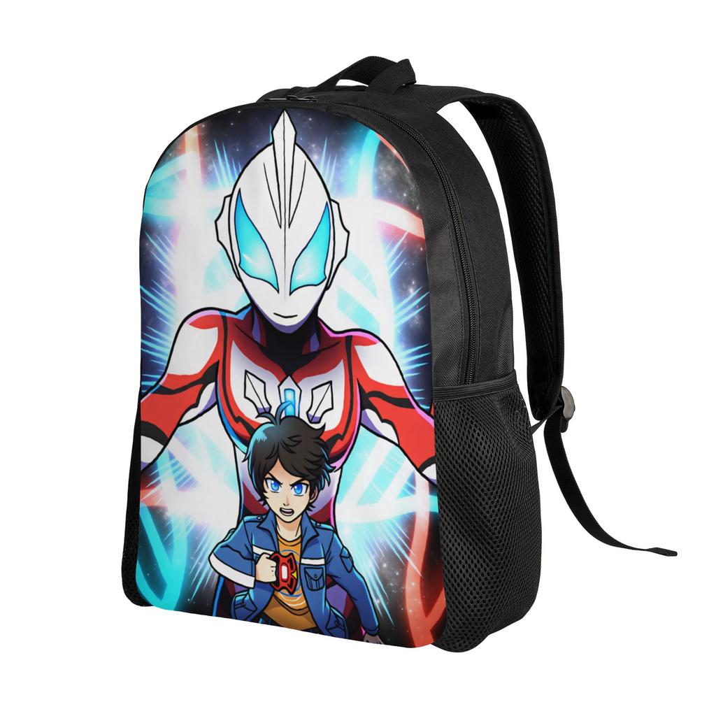 Ultramans Backpack  Cycling Backpacks Boy Kawaii School Bags Custom Soft Rucksack