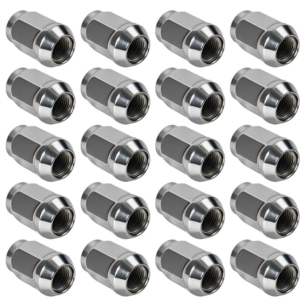 20x Acorn Wheel Lug Nuts 1/2"-20RH 19mm Hex For Ford Explorer Mustang Jeep Grand Cherokee Wrangler Liberty Dodge Nitro Ram 1500