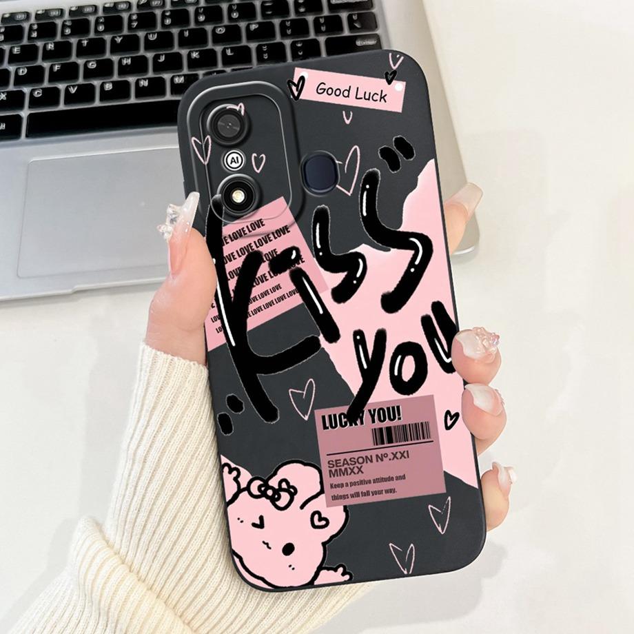Cover For Itel A27 A48 A25 A35 Case Artistic Style Shockproof Funda For Itel A60 A60s A70 Soft Liquid Silicone Bumper