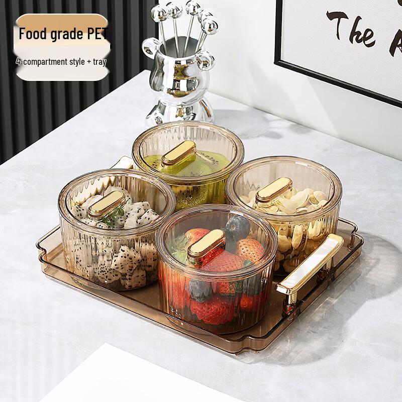 PET Partitioned Snack & Nut Tray