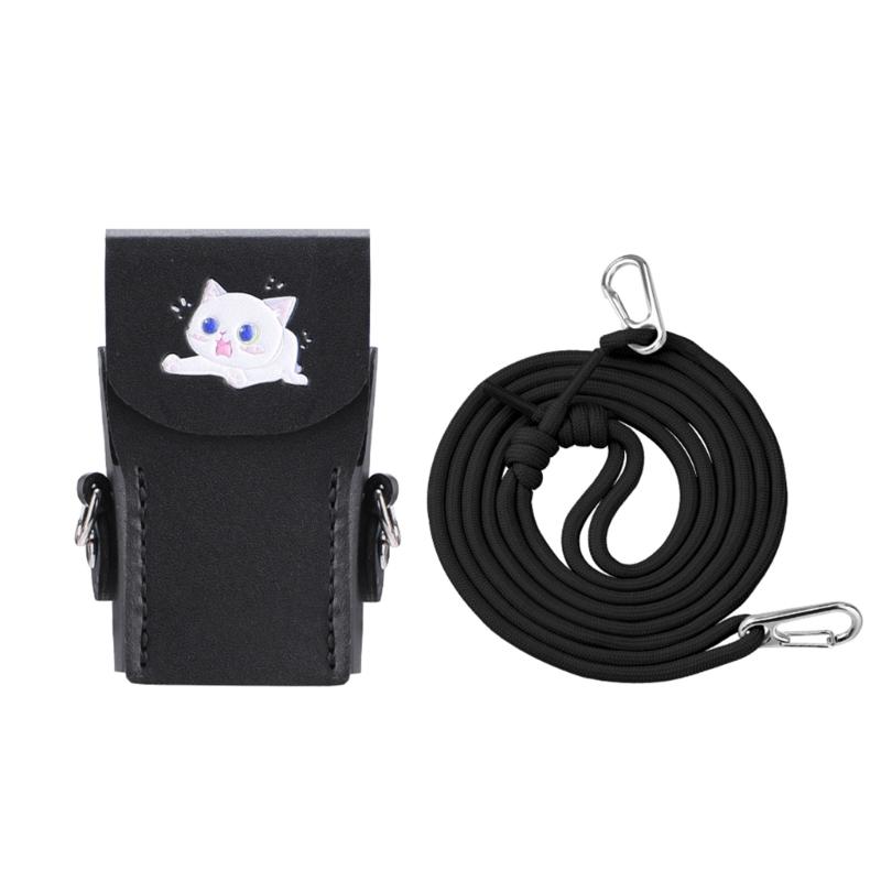 PU Leather Protective Case for Pocket 3 Camera Protections Cover Secure Lanyard Included