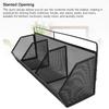 3pcs Metal Metal Wire Basket 3 Grids Wall Mount Storage Organizer  For Bathroom
