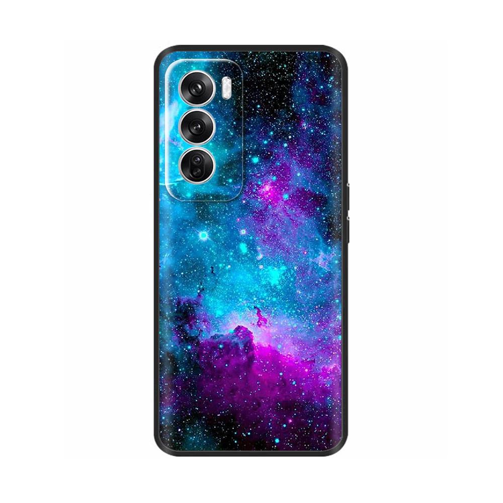For OPPO Reno 12 5G Case Flower Painted Soft TPU Silicone Case Cover for Oppo Reno12 Pro Protective Shells On Reno 12Pro Capa