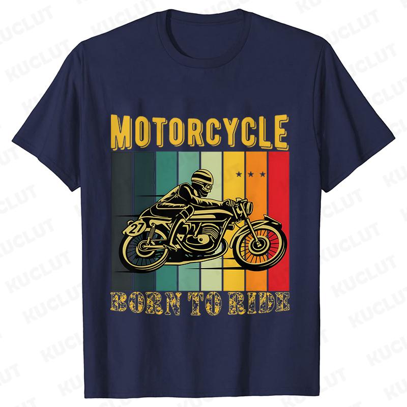 I Like My Motorcycle and Maybe 3 People T-Shirts Men Casual Loose Clothing Oversized Summer Fashion Tops Cartoon Mens Tshirts