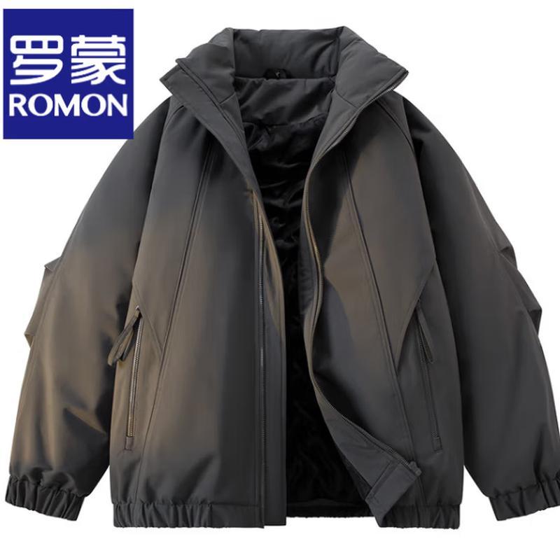 

Romon Men s Winter Stand-Collar Padded Jacket M