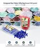 148 Pearlescent Octagonal Sealing Wax Beads - Mixable Colors, 500g Package