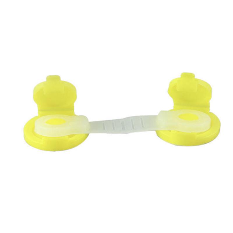 

10 шт., защитная дверь ящика, защитный шкафчик для детского холодильника, пластиковый замок one size жёлтый