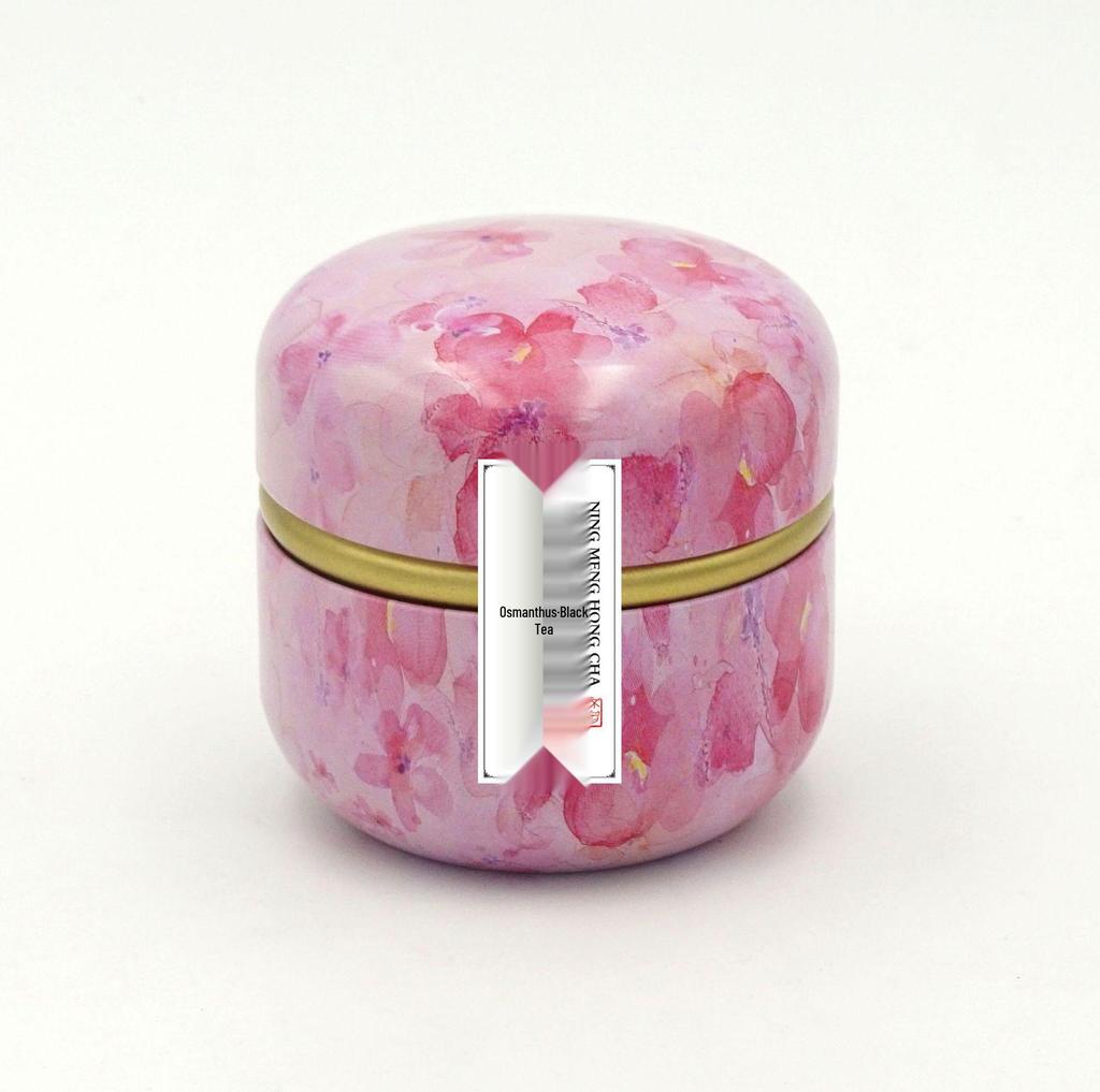 Goddess Festival Gift Box: Peach Osmanthus Oolong & Rose Black Tea in Small Iron Cans