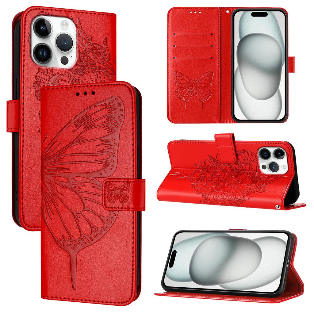Wallet Butterfly Flip Cover Magnetic Leather Phone Case For Iphone 17 Pro Max 17 Pro 17 Plus 17 Air 17 16 Pro Max 16 Pro 16E 16