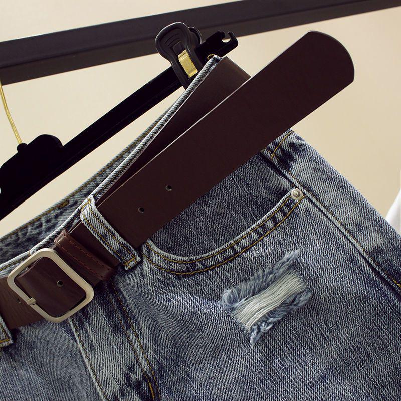 Women's High Waist Loose Harem Jeans - Slimming Ripped Straight Leg, Trendy Spring/Autumn 2025