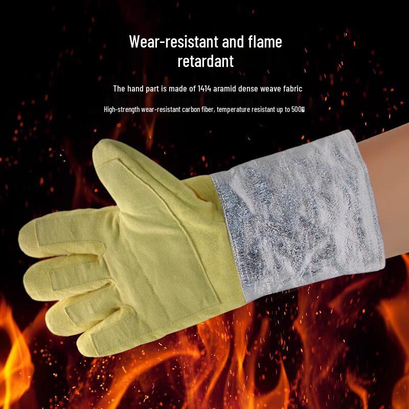 Industrial 500°C Heat Resistant Safety Gloves