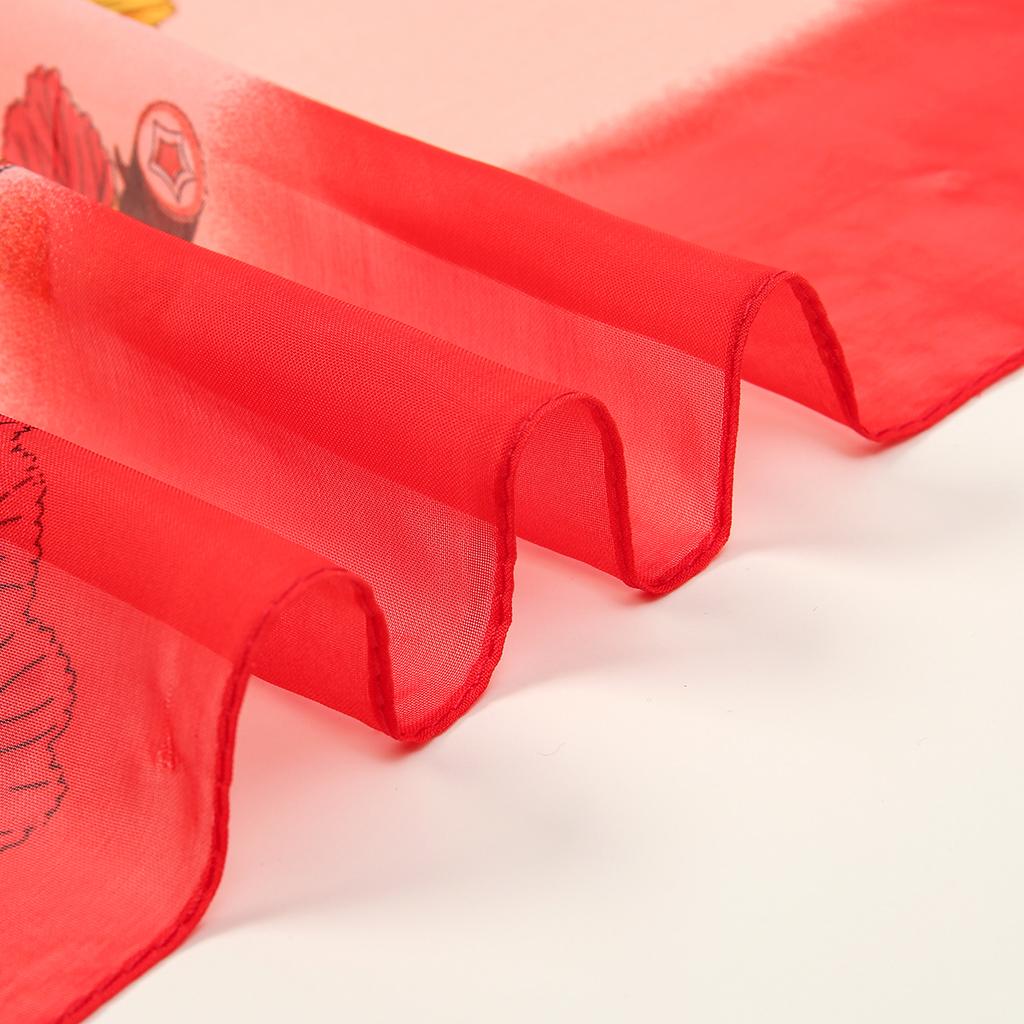 Spring Summer Printed Chiffon Silk Shawls Ginkgo Leaf Scarf Compact Lightweight Scarf Travel Sun Protection Scarf Wrap For Women