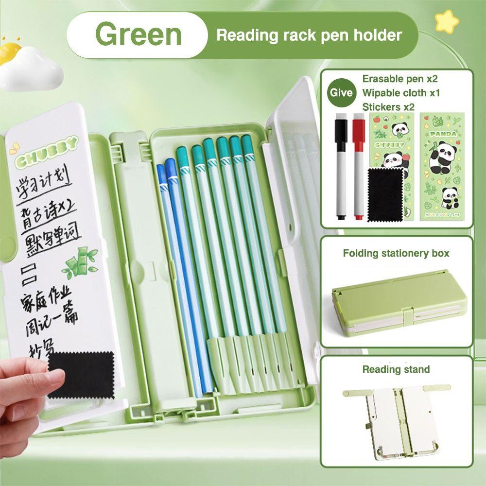 Multi-Function Reading Bookshelf Pencil Case Adjustable Stationery Organizer  Students Gift