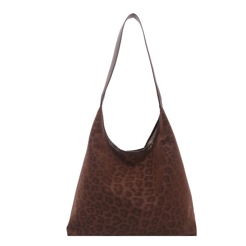 Fashionable Leopard Print Shoulder Bag With Inner Phone Pocket For Women
