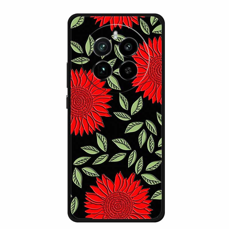 3D Emboss Case For Realme 12 4G Phone Case Realme12 Black Silicone Soft Coque For Realme 13 5G 12 Pro Plus Back Cover Case Funda