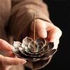 Incense Holder for Sticks,Incense Burner, Lotus Detachable Ash Catcher for Home Decor,Yoga SPA Fragrance Accessories