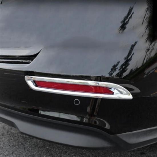 Chrome 2X Rear Fog Lamp Bumper Light Cover Trim For Honda Accord 2023 2024 2025