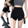 Black Spicy Girl High-Waist Slimming Casual Summer Shorts - Trendy Slim Fit Hip-Hugging Hot Pants for Women