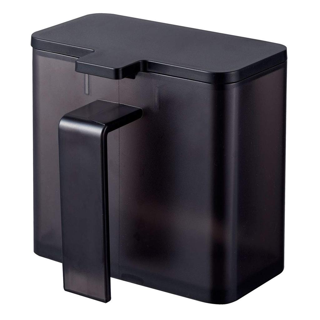 Yamazaki Jitsugyo 4818 Magnetický zásobník na koření Černý Cca. W11XD9XH10.5cm Věžový držák na koření lze krájet čajovou lžičkou