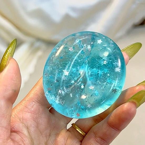Squeeze Fidget Toy Soft Putty with Buttery Texture Moldable Glitter Stress Reliever Desktop Ornament for Handcrafts Relaxation Fun Gift for Kids