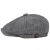 Men's Flat Top Ivy Gatsby Driving Cap Autumn Winter Fashion Newsboy Octagonal Hats