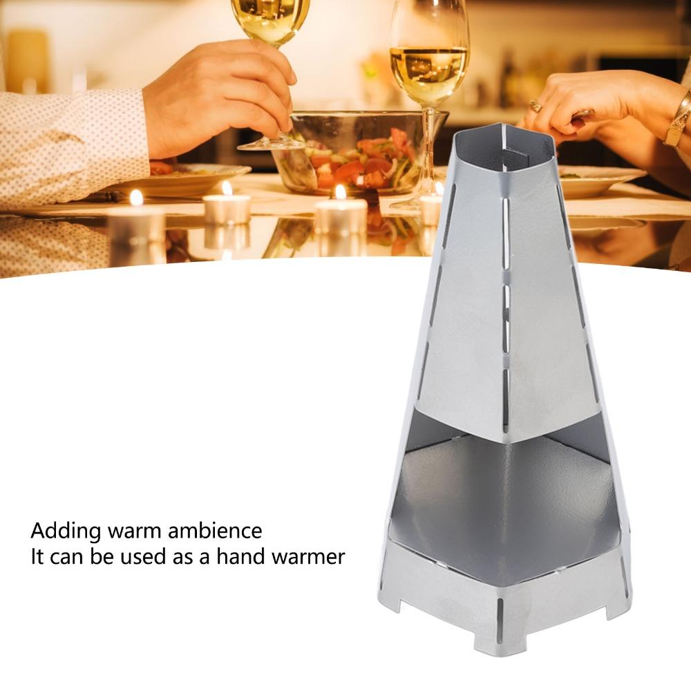 7.48x4.72in Metal Votive Candle Stand Iron Retro Style Candle Decor Indoor Warm Lighting