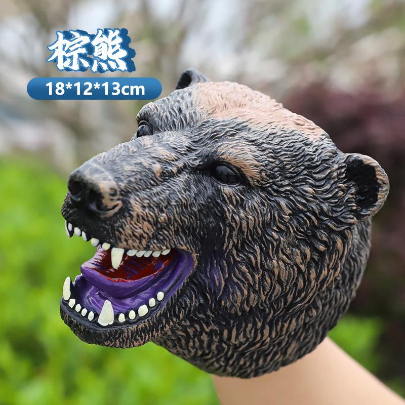 Pacynki Ręczne Model Głowy Dinozaura Zabawka T-Rex Dino Jurass Rekin Tygrys Park Lalki Światy Dinozaurów Miękka Pluszowa Zabawka dla Chłopców Dzieci Prezenty