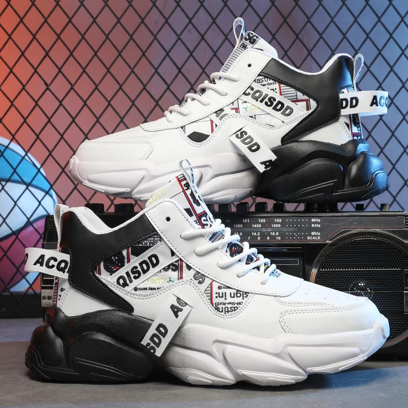 

Студенческая спортивная обувь, универсальные мужские нескользящие модные повседневные дышащие кроссовки для бега на открытом воздухе для мужчин, повседневная обувь для катания на доске EU39 чёрный