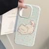 Girls' Heart Cartoon Suitable for Apple 16 Promax Mobile Phone Case IPhone 17 Three-dimensional Cat 15 Full Cover 13 Anti-fall