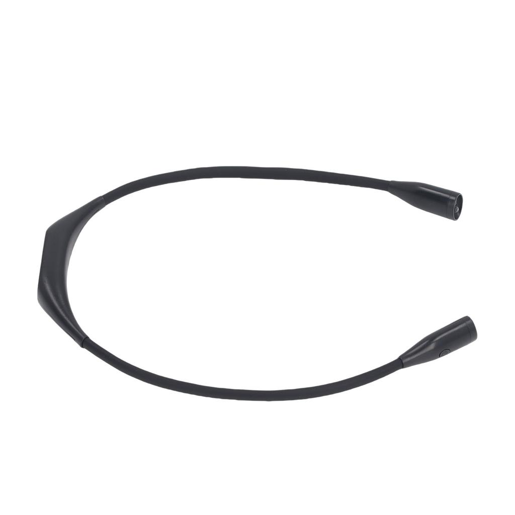 Neck Light Black Dual Color Temperature Eye Caring USB Rechargeable LED Portable Neck Book Light with Brightness   for Reading