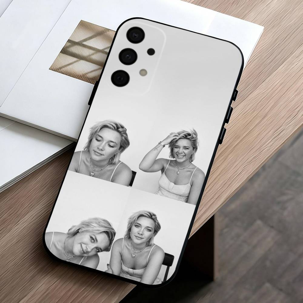 Indie-Darling F-Florence P-Pugh Phone Case For Samsung Galaxy A73,A72,A71,A70,A53,A52,A51,Soft Silicone Black Cover