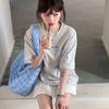 Aesthetic Vintage Short Sleeve T-shirt Women Summer Bow Elegant Loose Oversize Fashion Tops Female Grey Fashion Design Casual Pullover