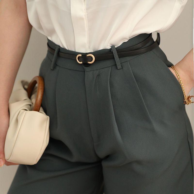 Fashionable Versatile Womens Pu Belt For Dresses And Sweaters In Chic Black And Camel Shades