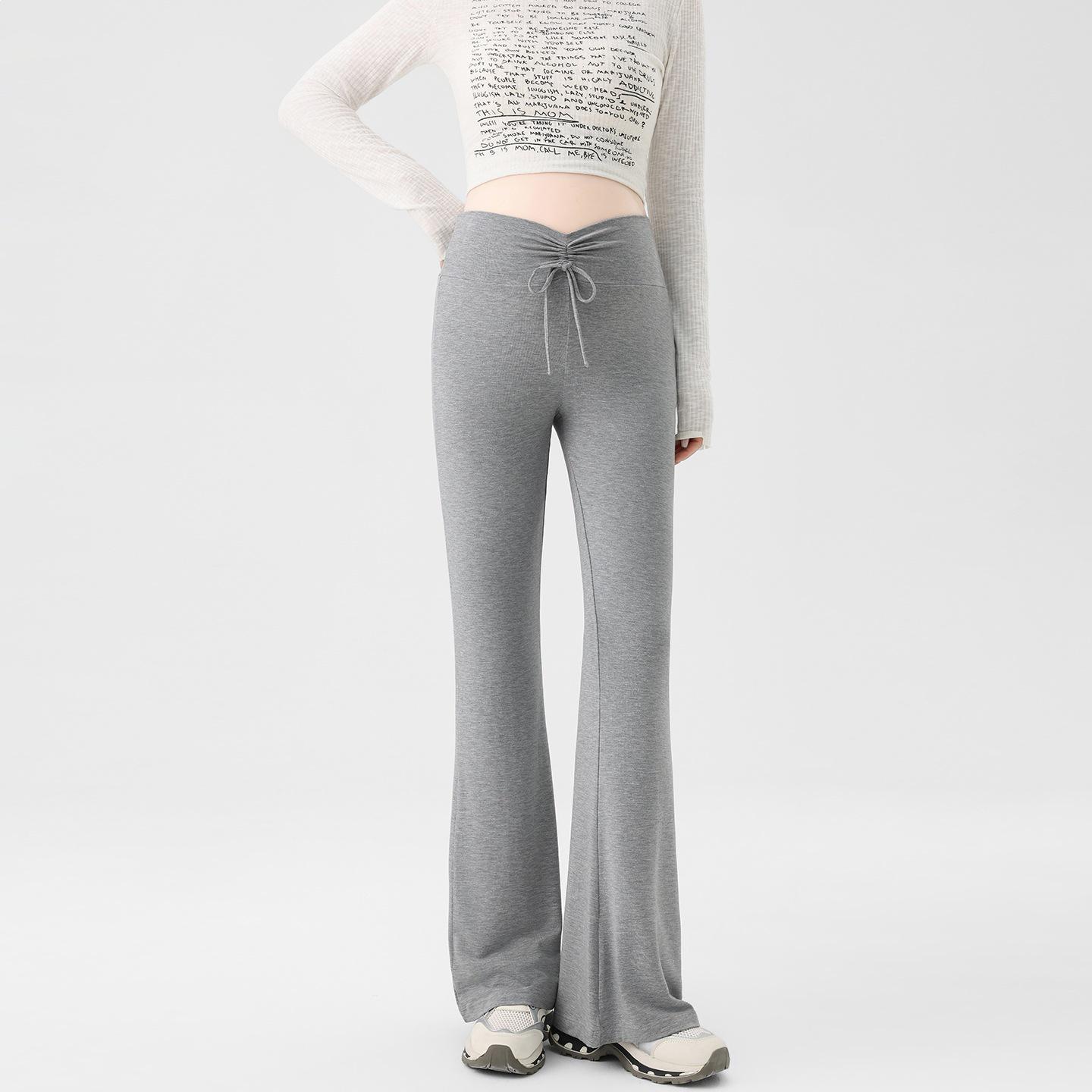 Low Waist Maternity Micro Flare Pants - Thin Tencel Modal for Spring/Summer Extra Large