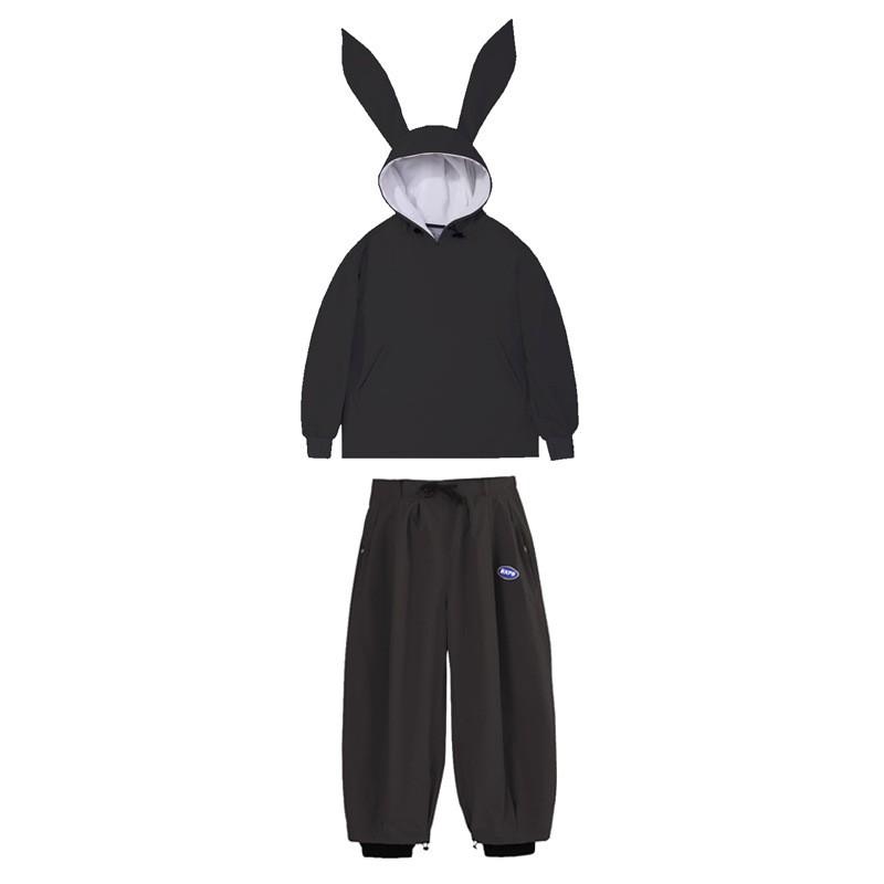 Unisex Winter Ski Suit Set Windproof Waterproof Fleece Lined Snow Outfit Skiing Hiking Ice Sports