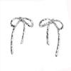 New hollow bow stud earrings women's versatile simple fashion personalized earrings simple retro butterfly earrings