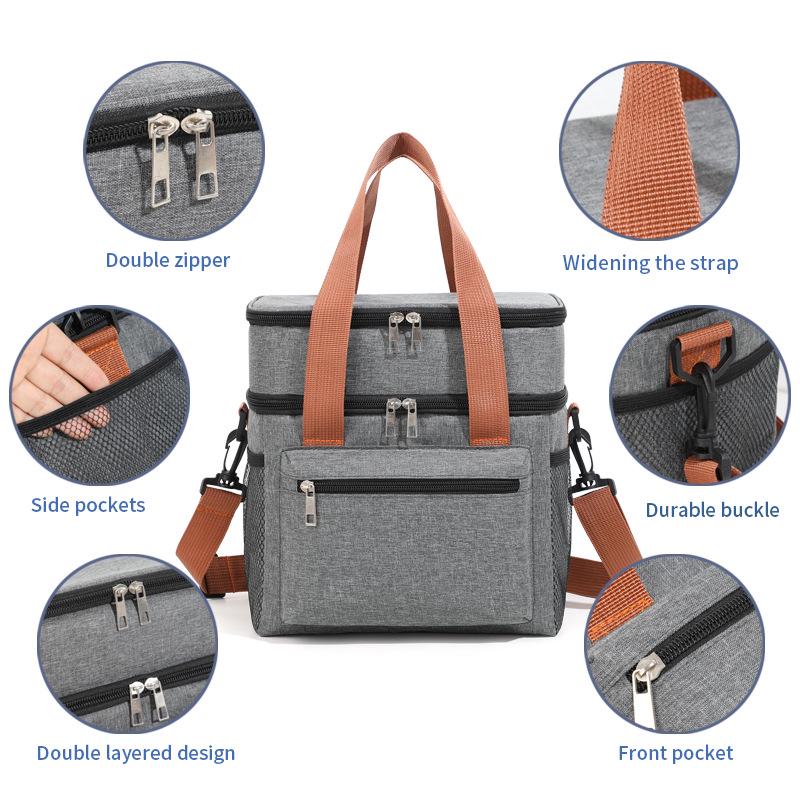 Insulated Outdoor Picnic & Lunch Crossbody Bag