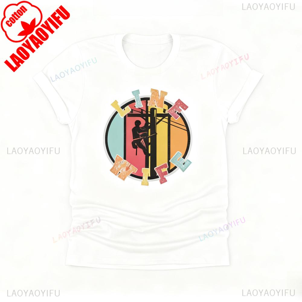 Retro Line Wife Shirt LineUnisex Wife Graphic Tee Vintage Classic Graphic Printed Tshirt Unisex Women daily life casual cotton tops S
