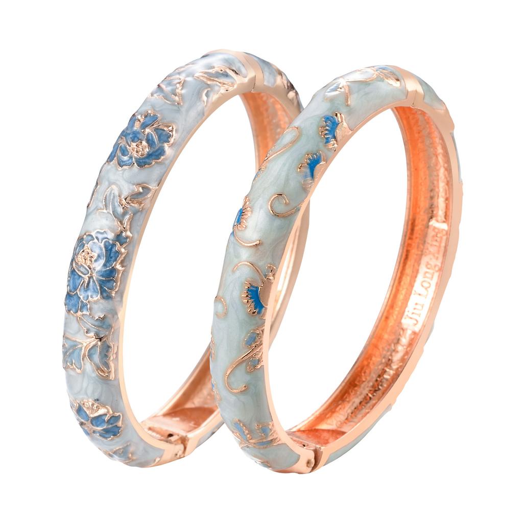 Pulseras esmaltadas para mujer, brazaletes de flores para mujer, pulsera vikinga china india, joyería africana, regalo para mujer de Dubái