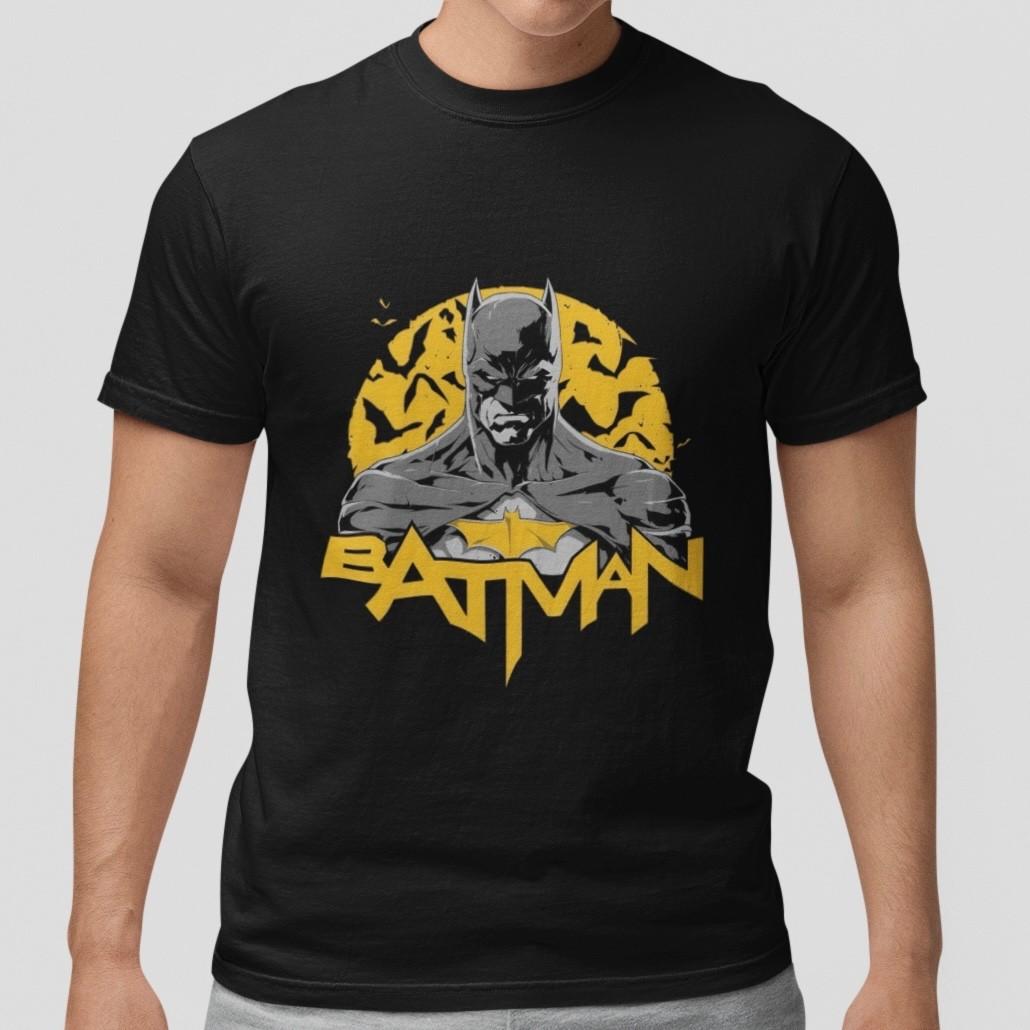 Batman Graphic T-Shirt Men Women Comic Superhero Tee Vintage Style Black Top XXXXL