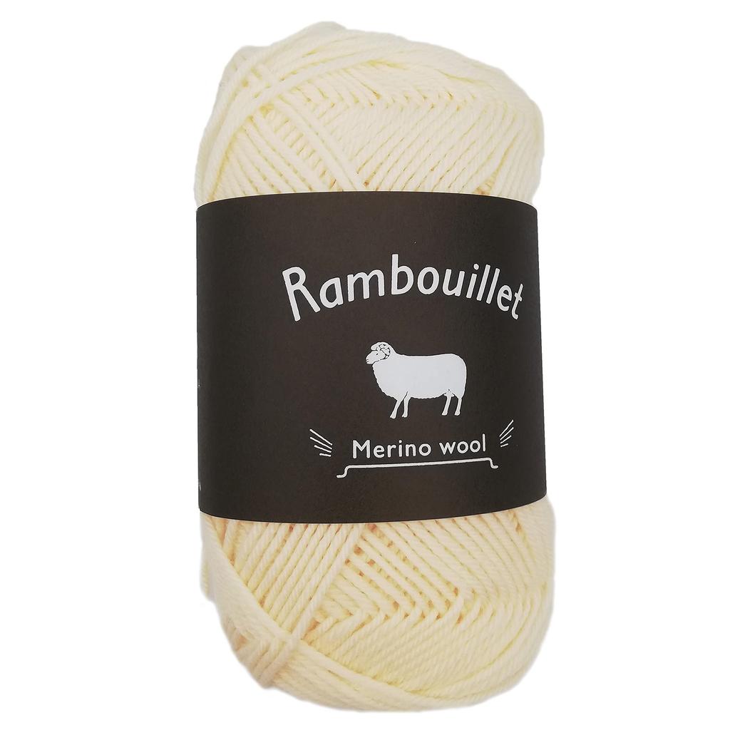 DARUMA Hand Knitted Rambouillet Merino 5810 Yarn, Wool, Approx. 50g, 145m, Col.1